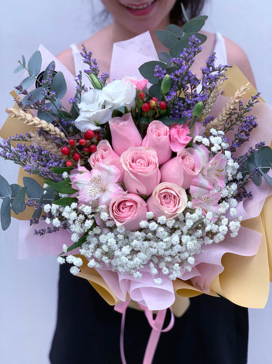 Rustic - Pink Roses (Premium Kenya Roses)