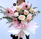 Elegant Pink Roses (Premium Kenya Roses)