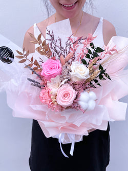 Eternity (Preserved Pink & White Roses)